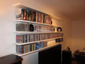 floating bookcase shelves
