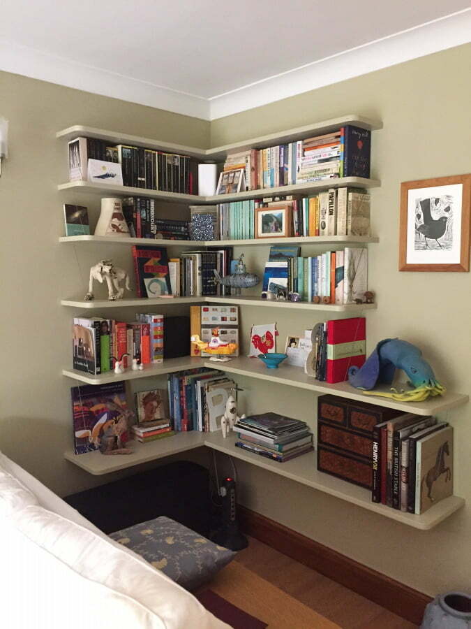 Corner Bookcase Shelves For Home, How Do You Measure Corner Shelves